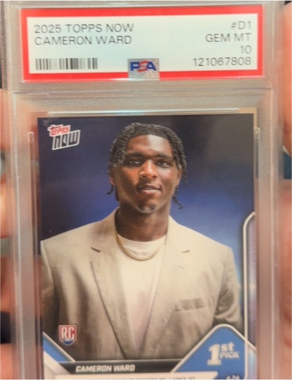2025 Topps Now #D1 Cameron Ward — front