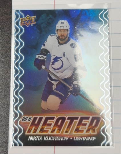 2024-25 Upper Deck Series 2 On A Heater #OH-8 Nikita Kucherov — front