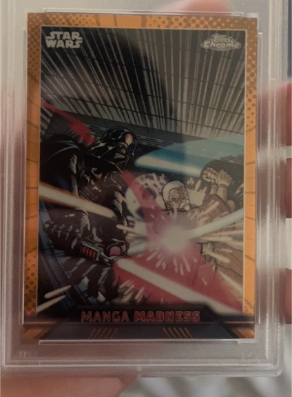2023 Topps Chrome Star Wars Manga Madness #MM3 Darth Vader vs Obi-Wan — front