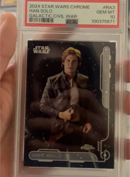 2024 Topps Chrome Star Wars Galactic Civil War #RA3 Han Solo — front