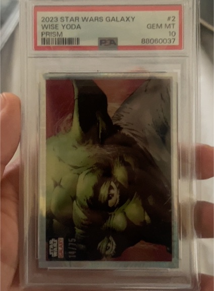 2023 Topps Chrome Star Wars Galaxy #2 Wise Yoda — front