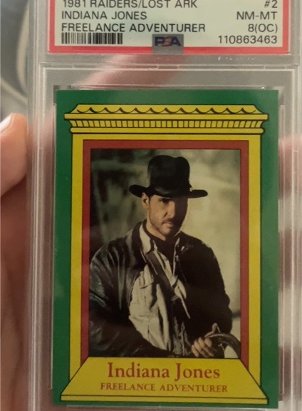 1981 Topps Raiders of the Lost Ark #2 Indiana Jones Freelance Adventurer — front