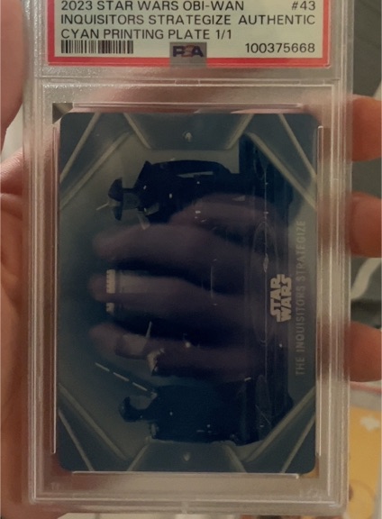 2023 Star Wars Obi-Wan #43 Inquisitors Strategize Authentic Cyan Printing Plate 1/1 — front