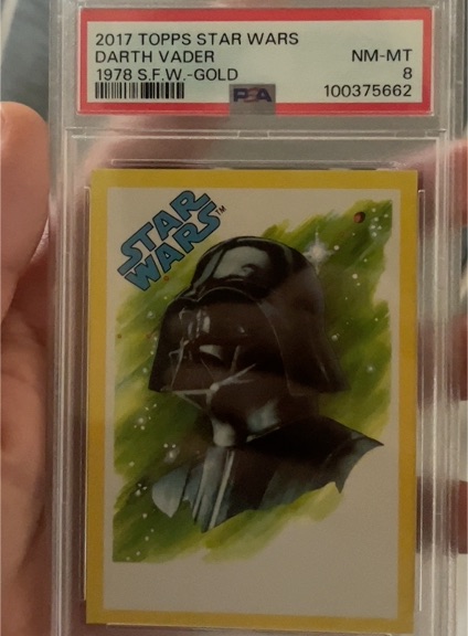 2017 Topps Star Wars 1978 S.F.W.-GOLD Darth Vader — front
