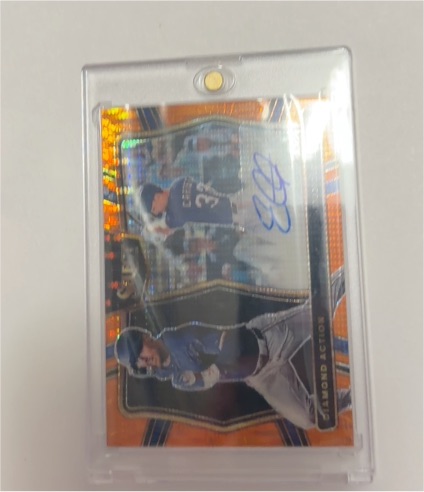 2024 Panini Select #82 Orange Flash Prizm Luisangel Acuna Concourse Mets — front