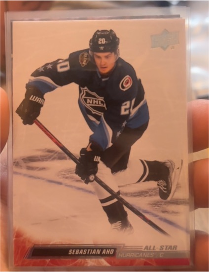 2022-23 Upper Deck Extended Series #677 Sebastian Aho All-Star — front