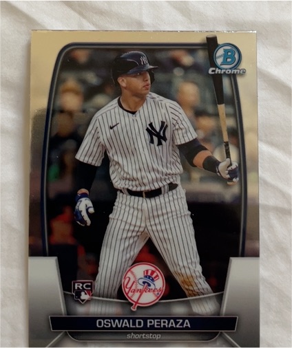 2023 Bowman Chrome #44 Oswald Peraza — front