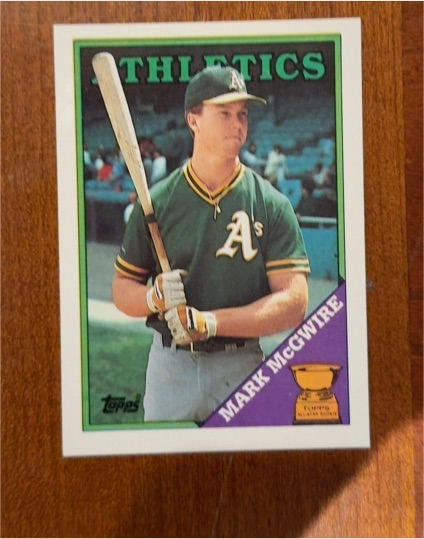1988 Topps #580 Mark McGwire — front