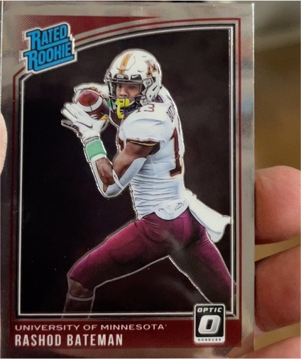 2021 Panini Chronicles Draft Picks Donruss Optic #212 Rashod Bateman — front