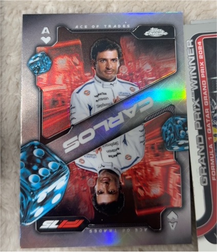 2025 Topps Chrome Formula 1 #SCA-7 Carlos Sainz Ace of Trades — front