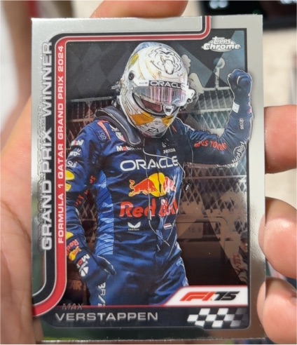 2025 Topps Chrome Formula 1 #115 Max Verstappen Grand Prix Winner Qatar — front