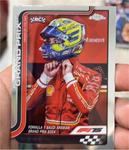 2025 Topps Chrome Formula 1 #123 Oliver Bearman — front