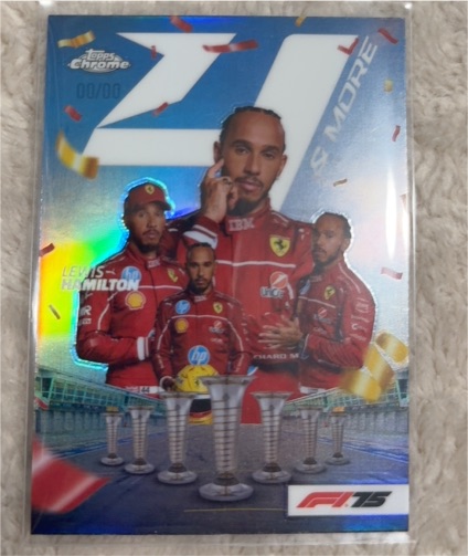 2025 Topps Chrome Formula 1 #4N-2 Lewis Hamilton 4 & More Refractor Insert — front