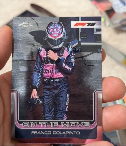 2025 Topps Chrome Formula 1 #187 Franco Colapinto On The Move — front