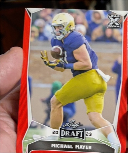 2023 Leaf Draft #62 Michael Mayer — front