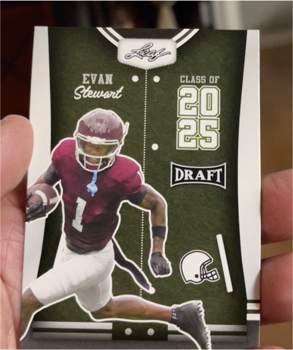 2023 Leaf Draft #83 Evan Stewart — front