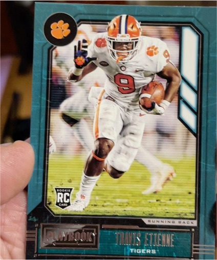 2021 Panini Chronicles Draft Picks Playbook #342 Travis Etienne — front