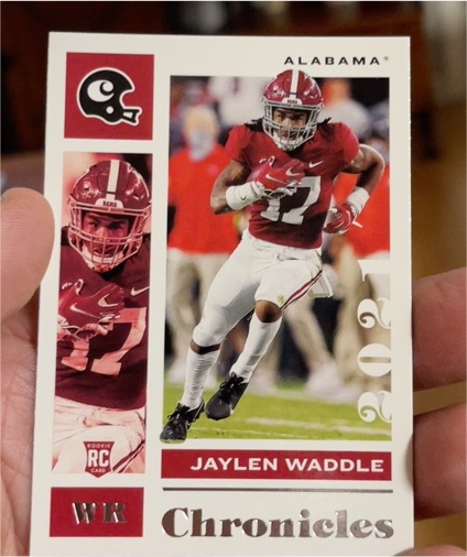 2021 Panini Chronicles Draft Picks #7 Jaylen Waddle — front