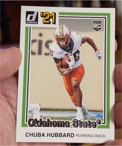 2021 Donruss #46 Chuba Hubbard — front
