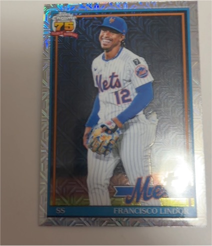 2026 Topps Series 1 Silver Pack Mojo #91C-90 Francisco Lindor — front