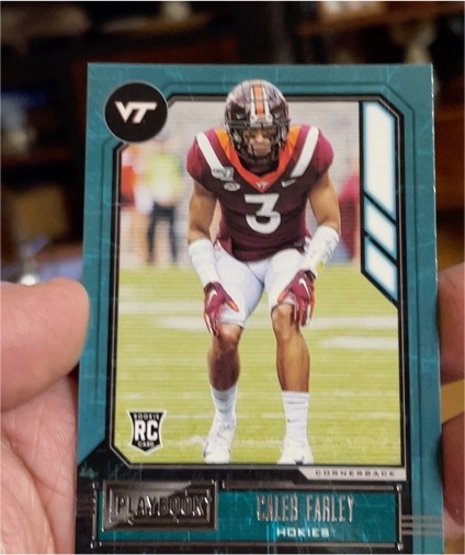 2021 Panini Chronicles Draft Picks Playbook #328 Caleb Farley — front