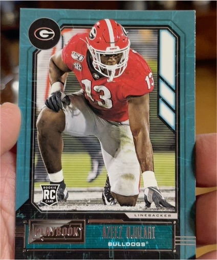2021 Panini Chronicles Draft Picks Playbook #350 Azeez Ojulari — front