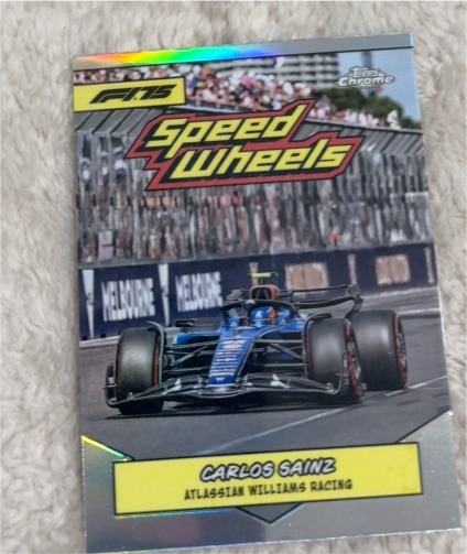 2025 Topps Chrome Formula 1 #75-WR Carlos Sainz Speed Wheels — front