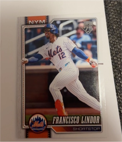 2026 Topps Series 1 #123 Francisco Lindor — front