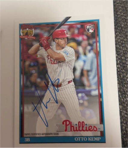 2026 Topps Series 1 1991 On Card Auto #91A-OTT Otto Kemp — front