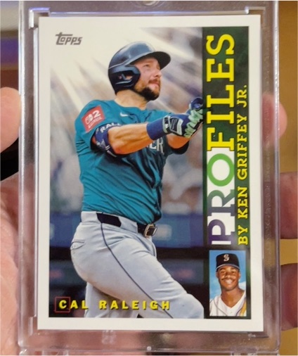 2026 Topps Series 1 #TP-24 Cal Raleigh Profiles by Ken Griffey Jr — front