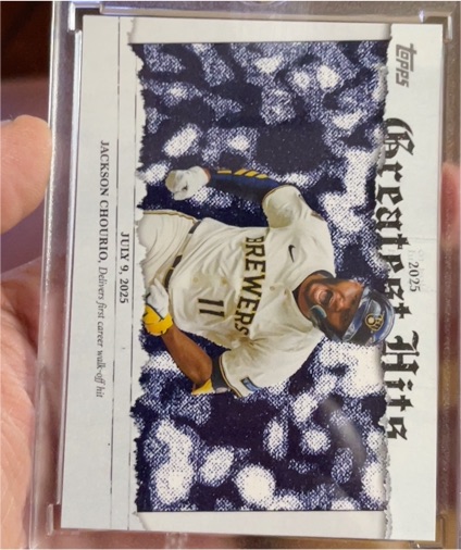2026 Topps Series 1 #GH-20 Jackson Chourio Greatest Hits — front