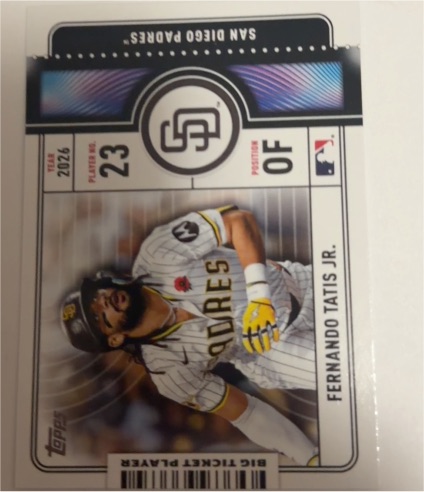 2026 Topps Series 1 Big Ticket Player #BTP-20 Fernando Tatis Jr. — front