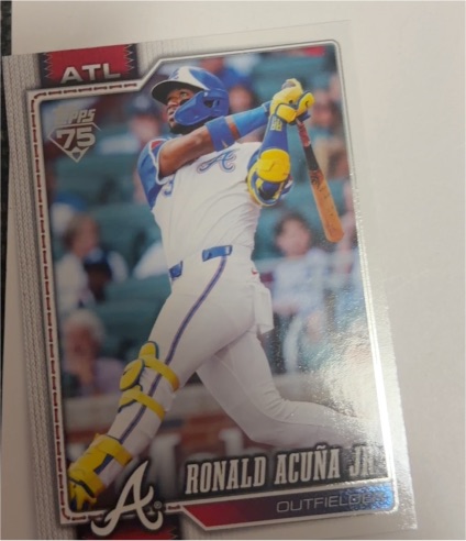 2026 Topps Series 1 #50 Ronald Acuña Jr. Atlanta Braves — front