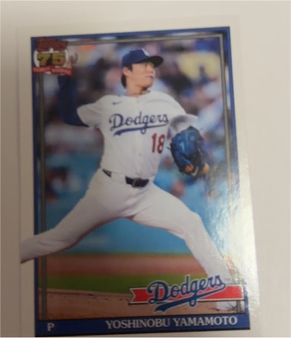 2026 Topps Series 1 1991 Throwback #T91-55 Yoshinobu Yamamoto — front