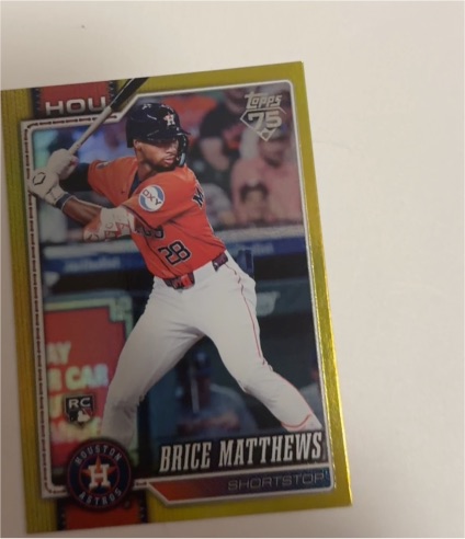 2026 Topps Series 1 #132 Brice Matthews — front