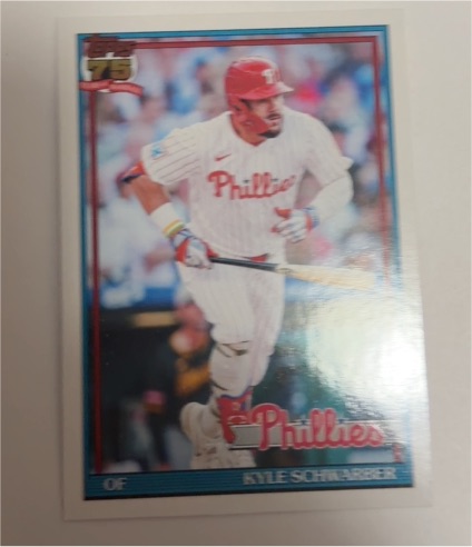 2026 Topps Series 1 #T91-5 Kyle Schwarber Philadelphia Phillies — front