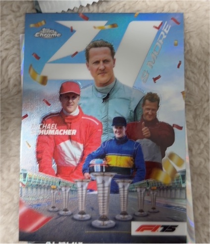 2025 Topps Chrome Formula 1 #4N-4 Michael Schumacher Four & More — front