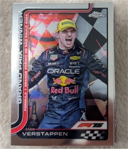 2025 Topps Chrome Formula 1 #102 Max Verstappen Grand Prix Winner São Paulo — front