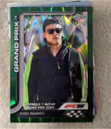 2025 Topps Chrome Formula 1 F1 #144 Zhou Guanyu — front