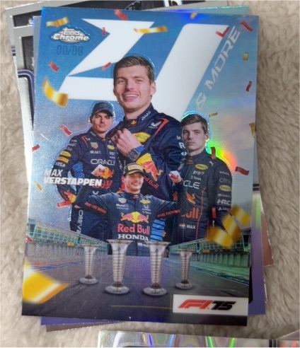 2025 Topps Chrome F1 #4N-1 Max Verstappen 4 & More Insert — front