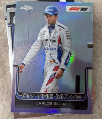 2025 Topps Chrome Formula 1 #189 Carlos Sainz On The Move — front