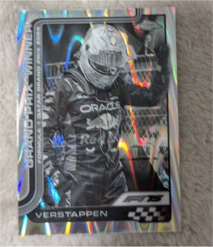 2025 Topps Chrome Formula 1 #94 Max Verstappen B&W Raywave Refractor — front
