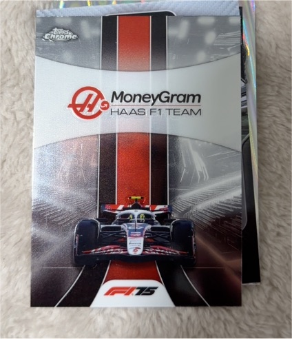 2025 Topps Chrome F1 #180 MoneyGram Haas F1 Team Logo — front