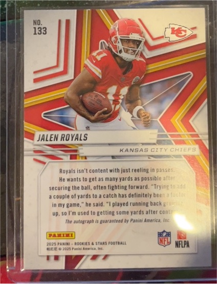 2025 Panini Rookies & Stars #133 Jalen Royals — front