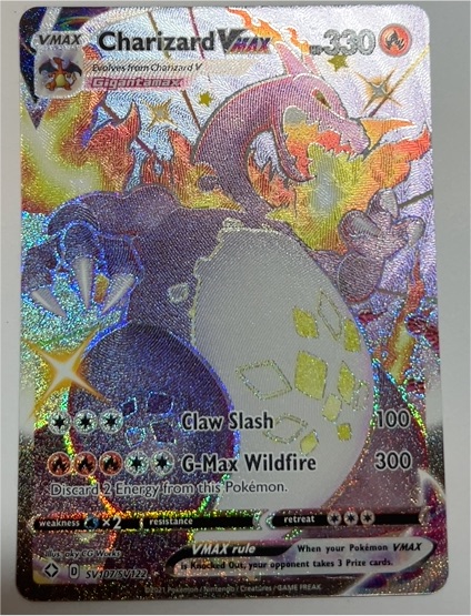 2021 Pokémon Shining Fates #SV107/SV122 Charizard VMAX — front