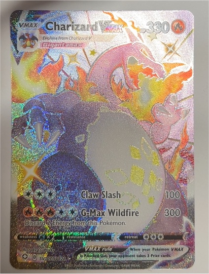2021 Pokémon Champion's Path #074 Charizard VMAX — front