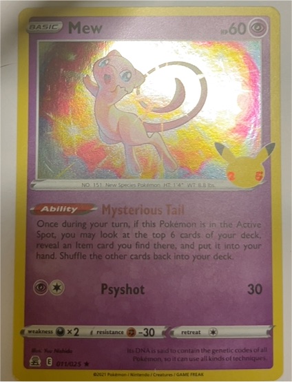 2021 Pokemon Celebrations #011 Mew — front