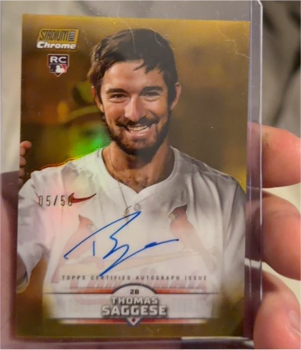 2025 Topps Stadium Club #05 Thomas Saggese — front