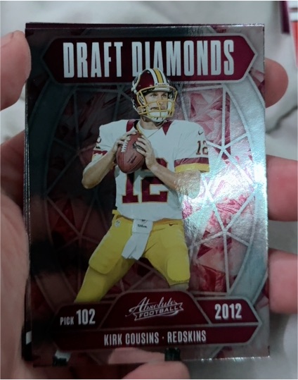 2025 Panini Absolute Draft Diamonds #DD-NCS Kirk Cousins — front