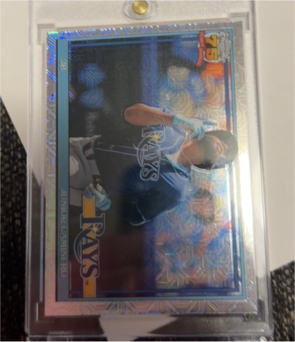 2026 Topps Series 1 Silver Pack Mojo #91C-2 Junior Caminero — front